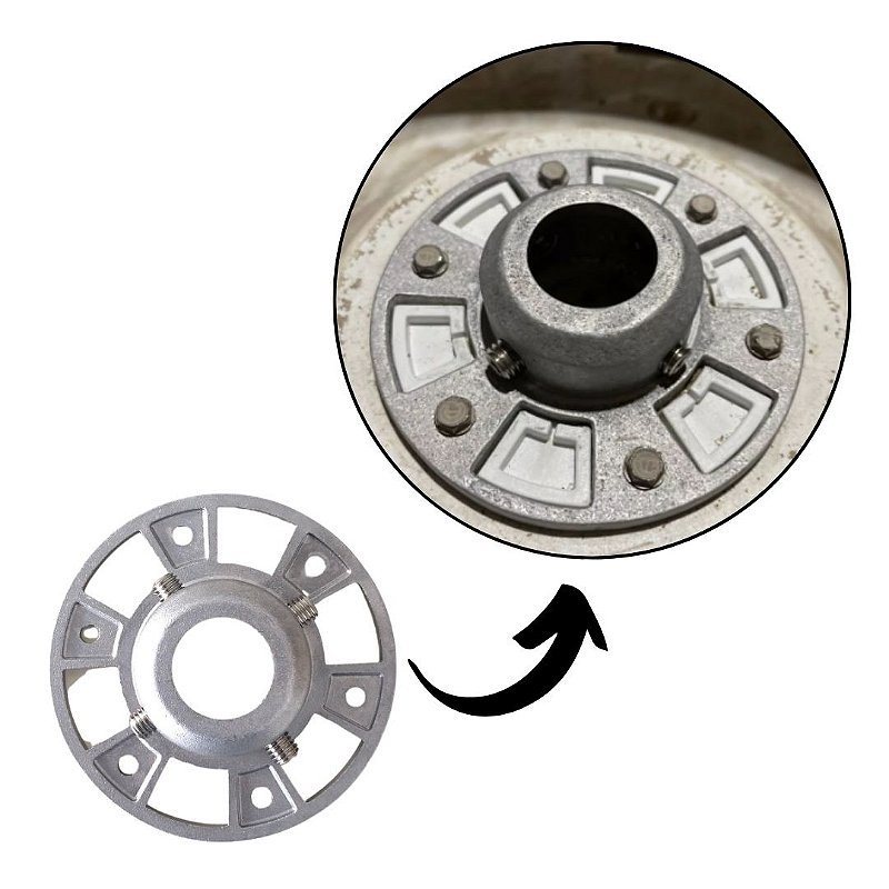 Suporte Cesto Alumínio Brastemp Consul 15/16kg + Trava Rosca - 3