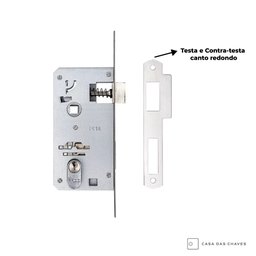 Fechadura Pado Concept 407 Cromado Canto Redondo 40mm Externa Yale - 3