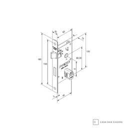 Fechadura Pado Concept 407 Cromado Canto Redondo 40mm Externa Yale - 4