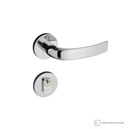 Fechadura Pado Concept 407 Cromado Canto Redondo 40mm Externa Yale - 1