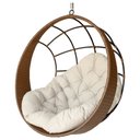 Ver imagem 1 de Cadeira Balanço Ninho Suspenso de Fibra com Almofada Impermeável