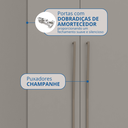 Ver imagem 4 de Guarda Roupa Casal Modulado 4 Peças Elegance