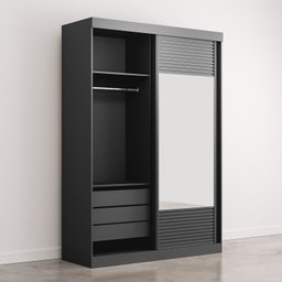 Guarda-Roupa 2 Portas de Correr com 1 Espelho Samambaia CabeCasa MadeiraMadeira - 9