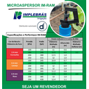 Ver imagem 5 de Micro Aspersor Bailarina Micrão IM-RAM 395lph - 10 UNIDADES