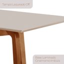 Ver imagem 6 de Conjunto de Mesa de Jantar Retangular em Madeira Maciça com Vidro e 8 Cadeiras Genova Monaco Yescasa