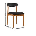 Ver imagem 4 de Conjunto de Mesa de Jantar Retangular em Madeira Maciça com Vidro e 8 Cadeiras Genova Monaco Yescasa