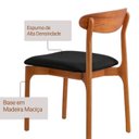 Ver imagem 5 de Conjunto de Mesa de Jantar Retangular em Madeira Maciça com Vidro e 8 Cadeiras Genova Monaco Yescasa
