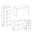 Ver mais imagens de Kit Conjunto Escritório 4 Peças Cubic Branco Caemmun