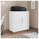 Ver imagem 4 de Kit Conjunto Escritório 4 Peças Cubic Branco Caemmun