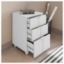 Ver imagem 7 de Kit Conjunto Escritório 4 Peças Cubic Branco Caemmun