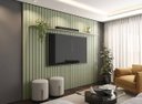 Ver imagem 2 de 50 Placas Ripadas Verde 45/11cm MDF