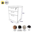 Ver imagem 2 de Gaveteiro Organizador 2 Gavetas e Espaço P/ Pastas F5 Office
