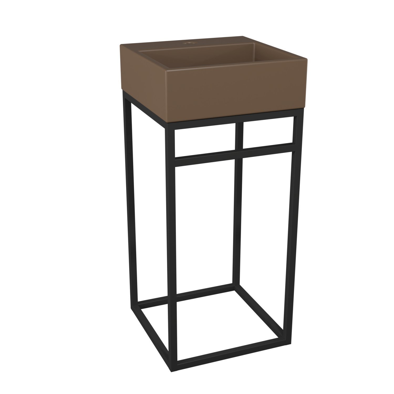 Gabinete De Banheiro Com Cuba De Pedra Ardosia 40Cm - 2
