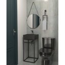 Ver imagem 4 de Gabinete Para Banheiro Em Ferro Estilo Industrial 40Cm