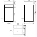 Ver imagem 3 de Gabinete Para Banheiro Em Ferro Estilo Industrial 40Cm