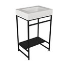 Ver imagem 2 de Gabinete Para Banheiro Iron Black 60Cmx45Cm Com Cuba Sobrepor