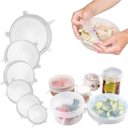 Ver imagem 2 de Kit 6 Super Tampas Potes Universal Stretch Silicone Premium