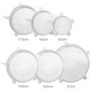 Ver imagem 3 de Kit 6 Super Tampas Potes Universal Stretch Silicone Premium