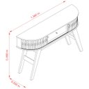 Ver imagem 4 de Aparador Estoril 136cm 306130 Naturale Off White Madetec