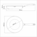 Ver imagem 4 de Frigideira Tramontina Grano em Aço Inox 28 cm 2,8L Fundo Triplo Compatível com Indução