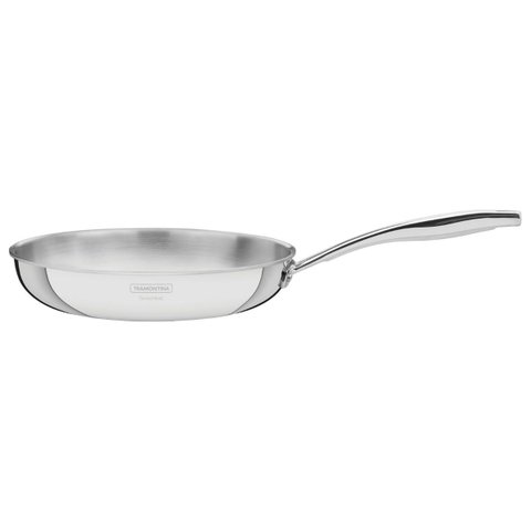 Frigideira Tramontina Grano em Aço Inox 28 cm 2,8L Fundo Triplo Compatível com Indução