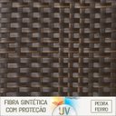 Ver imagem 6 de Jogo Mesa Fortaleza Tampo Tramado 85cm e 3 Cadeiras de Area Maresia, Aluminio Polido e Fibra - Pedra