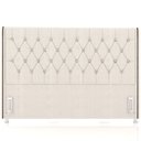 Ver imagem 3 de Cabeceira Cama Box King 195cm Estofada Frizza P05 Linho Creme - Lyam Decor