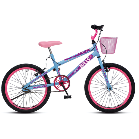 Bicicleta Jully Aro 20 Aero 36 Raias, Freios V-brake Dianteiro e Traseiro, Suporte de Guidão Down Hi