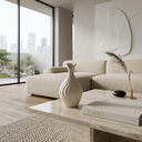Ver imagem 2 de Vaso Encanto Pequeno Decorativo de Cerâmica para Sala e Mesa Off White