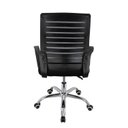 Ver imagem 6 de Kit 10 Cadeiras Escritório Diretor Giratória Office Zebrada Estofado Mesh Preto