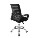 Ver imagem 2 de Kit 10 Cadeiras Escritório Diretor Giratória Office Zebrada Estofado Mesh Preto