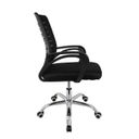 Ver imagem 4 de Kit 10 Cadeiras Escritório Diretor Giratória Office Zebrada Estofado Mesh Preto