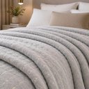 Ver imagem 2 de Cobertor Manta Fio de Ouro Casal 190x210 Toque Macio Luxo Decorativa Cinza
