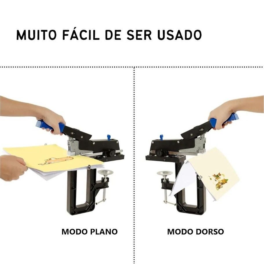 Ver imagem 4 de Grampeador Cavalo Manual de Bancada Plano e Dorso até 60fls