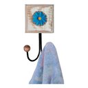 Ver imagem 2 de Kit Banheiro 5 Peças Artesanal Rústico Flor de Madeira 3d Anúncio com Variação Cor Azul