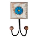 Ver imagem 7 de Kit Banheiro 5 Peças Artesanal Rústico Flor de Madeira 3d Anúncio com Variação Cor Azul