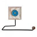 Ver imagem 6 de Kit Banheiro 5 Peças Artesanal Rústico Flor de Madeira 3d Anúncio com Variação Cor Azul