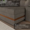 Ver imagem 5 de Sofá Retrátil Reclinável Lunza D28 Detalhe em Madeira:Suede Grafite/196cm