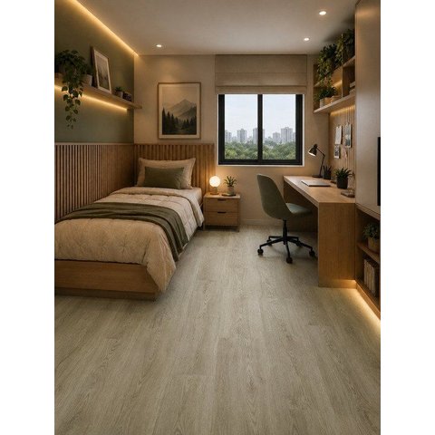 Piso Vinílico Colado Régua Cities 2mm Casa Grassi Quilmes