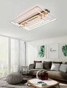 Ver imagem 2 de Plafon de Sobrepor Moderno Retangular Branco e Dourado Led 162W 3200K Bivolt PARIS LUZ