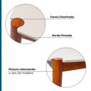Ver imagem 6 de Mesa de Jantar 6 Lugares Madeira Maciça Laqueada cor Garapa e Capuccino 160 Cm Jobim Yescasa