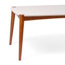 Ver mais imagens de Mesa de Jantar 6 Lugares Madeira Maciça Laqueada cor Garapa e Capuccino 160 Cm Jobim Yescasa