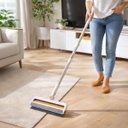 Ver imagem 2 de Mop Multiuso 4 em 1 Vassoura Rodo Esfregão Limpeza Profissional Casa Escritório :branco