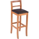 Ver imagem 1 de Banqueta Olímpia em Madeira Maciça Amêndoa