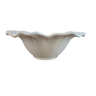 Tigela Campestre Flor Cerâmica Branca Média 33 Cm - 2