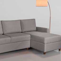 Sofá 3 Lugares com Chaise Moov Yescasa - 8