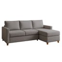 Ver imagem 2 de Sofá com Chaise 4 Lugares Linho Moov Yescasa Cinza Cinza Escuro