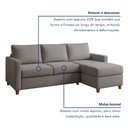 Ver imagem 6 de Sofá 3 Lugares com Chaise Moov Yescasa Linho 
