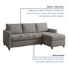 Sofá 3 Lugares com Chaise Moov Yescasa Linho  - 6