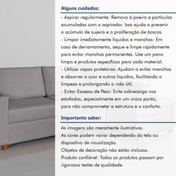 Sofá 3 Lugares com Chaise Moov Yescasa - 9